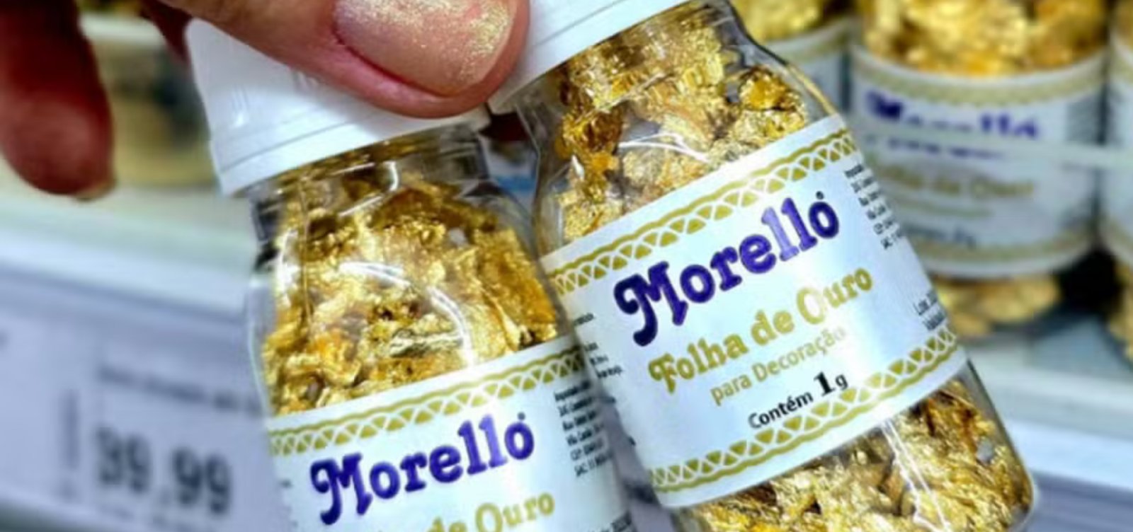Anvisa suspende glitter culinário e folhas de ouro da marca Morello