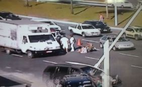 Mulher é atropelada em frente ao Shopping da Bahia