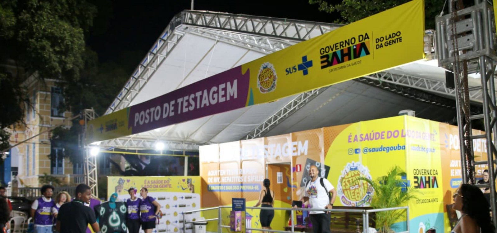 Sesab realiza testes para ISTs em posto no Carnaval de Juazeiro