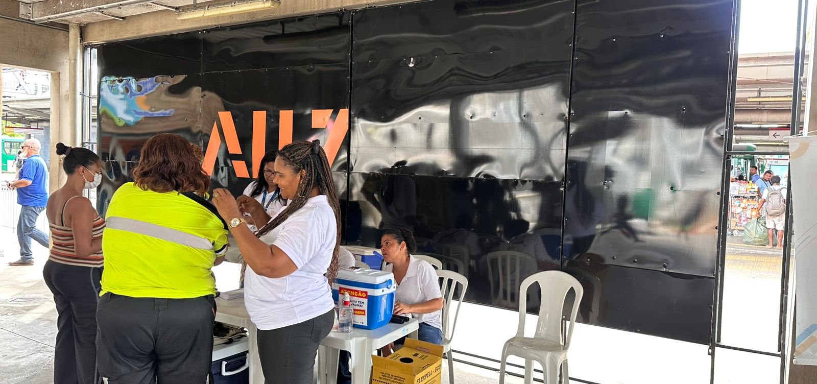 Vacinação no Terminal Acesso Norte segue durante fim de semana; confira