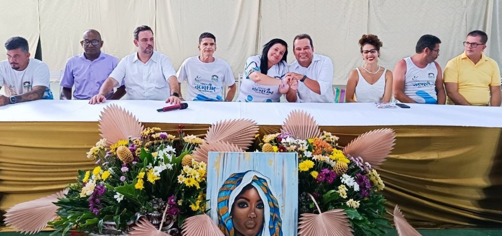 Vice-governador reforça políticas culturais em encontro durante Festa do Bonfim em Muritiba