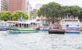 Maré baixa suspende travessia Salvador-Mar Grande na manhã deste domingo; veja