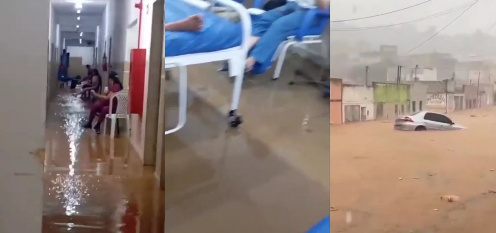 Chuva alaga hospital e destrói ruas em Cícero Dantas, no interior da Bahia 