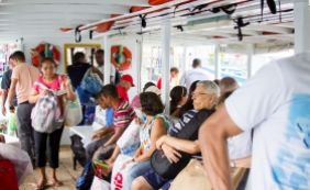 Maré baixa suspende travessia Salvador-Mar Grande por 1 hora nesta quarta