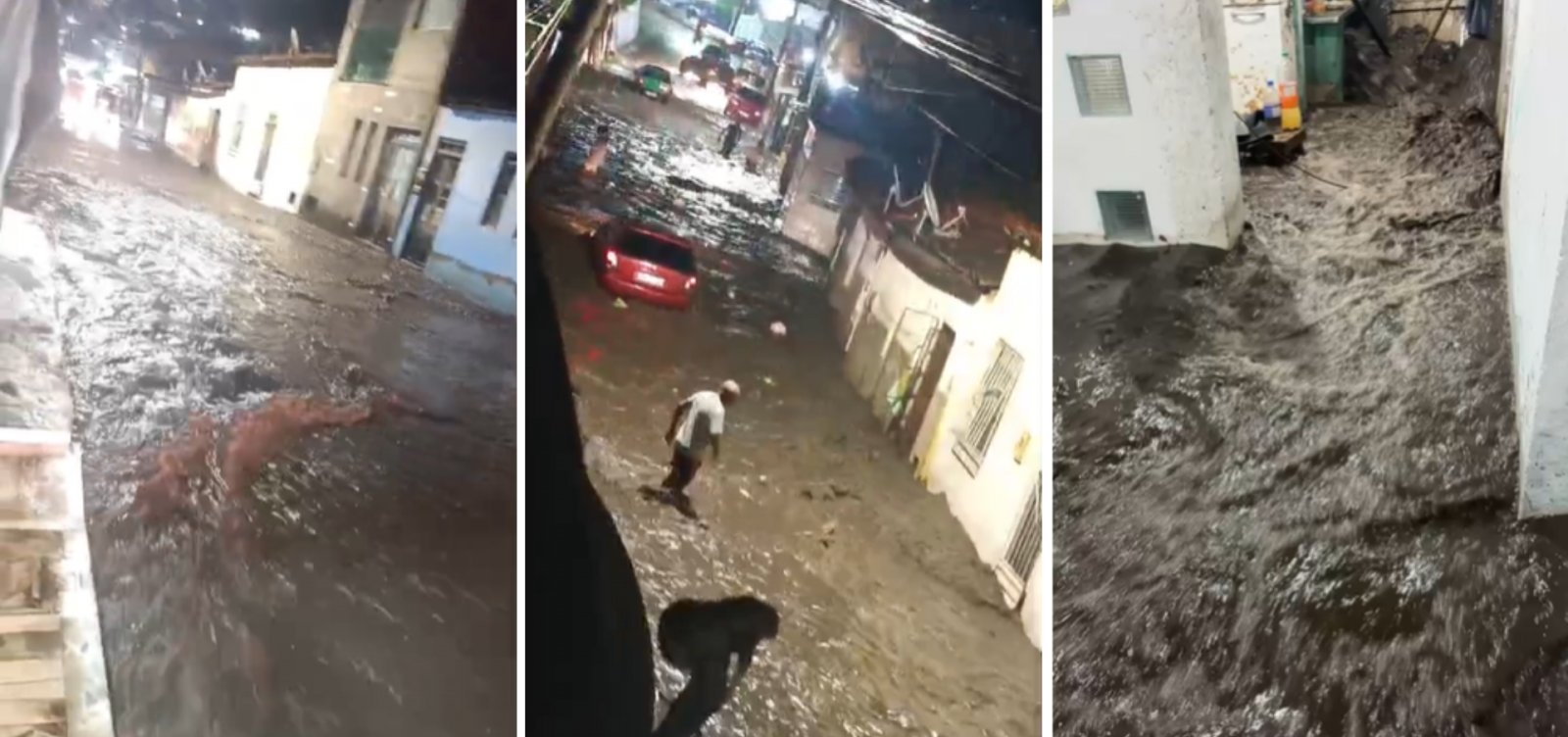 Temporal alaga ruas e invade casas em Cachoeira e Santo Amaro, no Recôncavo Baiano