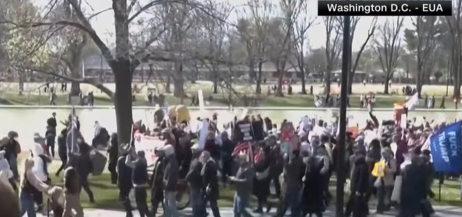 EUA registram milhares de protestos contra políticas de Trump neste sábado