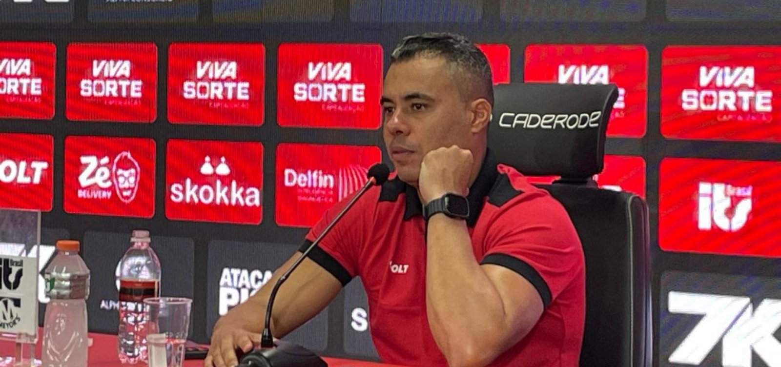 Jair Ventura celebra 1ª vitória do Leão no Nordestão: "Vamos brigar pelo título"