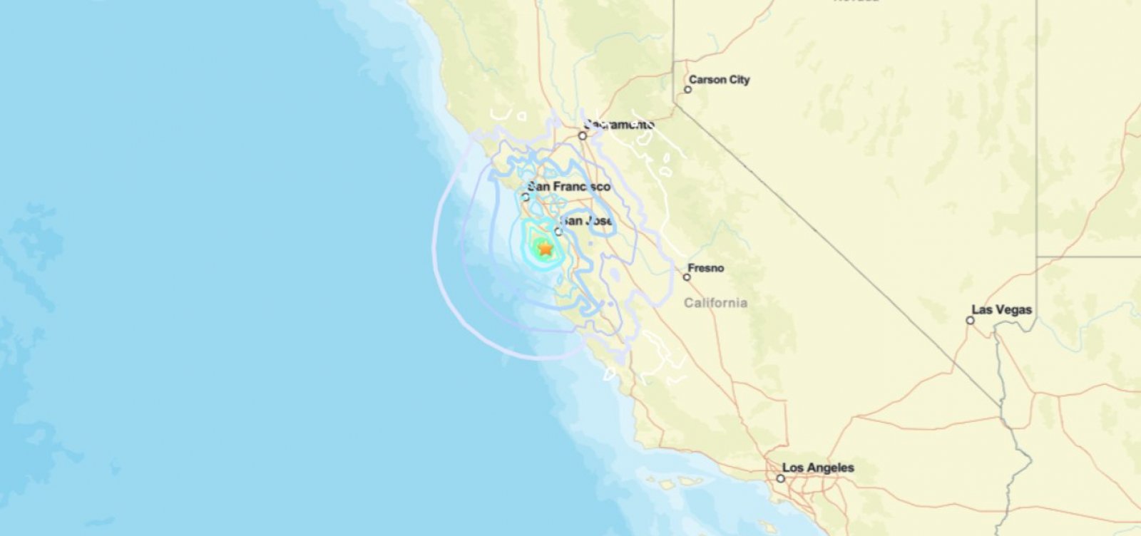 Terremoto de magnitude 4,6 atinge litoral da Califórnia