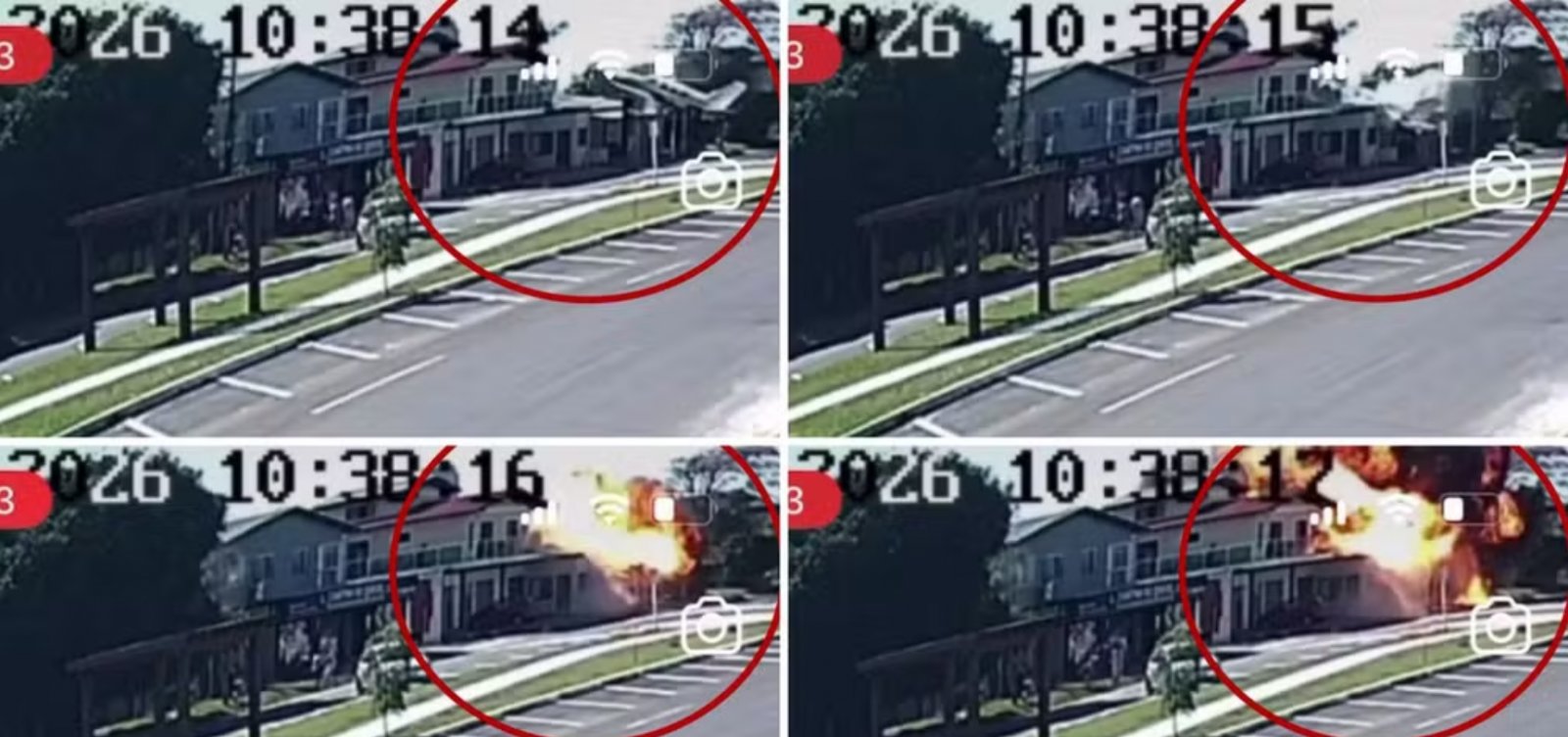 Avião de pequeno porte cai sobre restaurante no RS e deixa quatro mortos