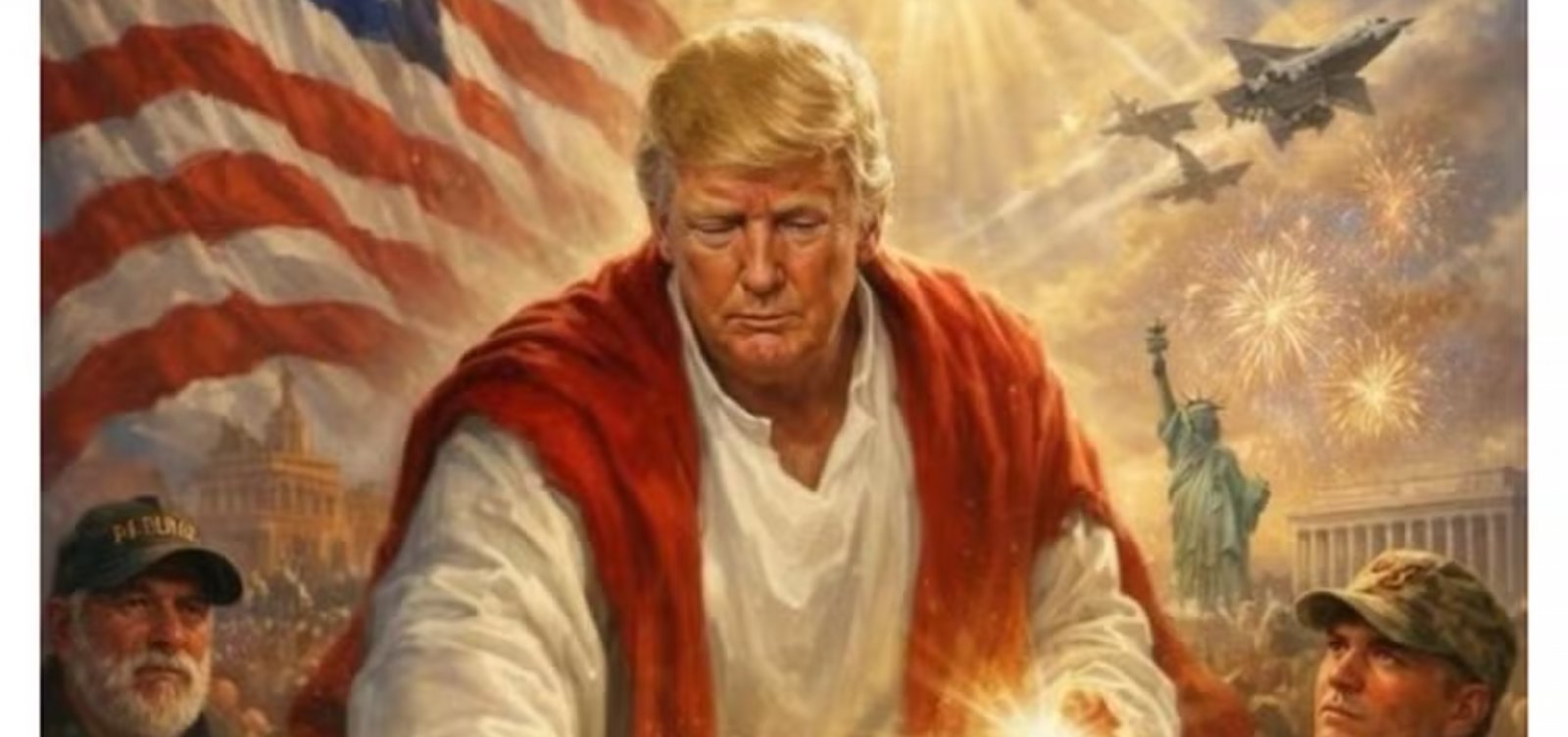 Trump publica imagem como “Jesus Cristo” e chama papa de “fraco”