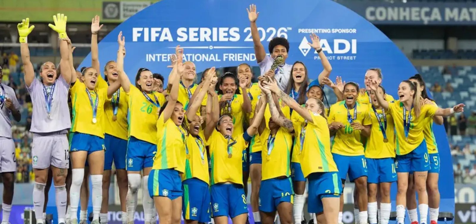 Brasil vence Canadá e conquista título do FIFA Series com campanha invicta