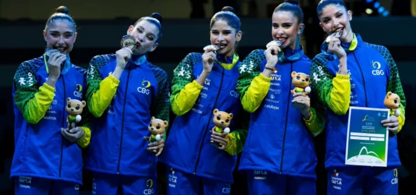 Conjunto do Brasil leva prata na Copa do Mundo de Ginástica