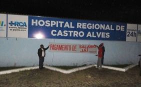 Sem salários, funcionários do Hospital de Castro Alves paralisam atividades