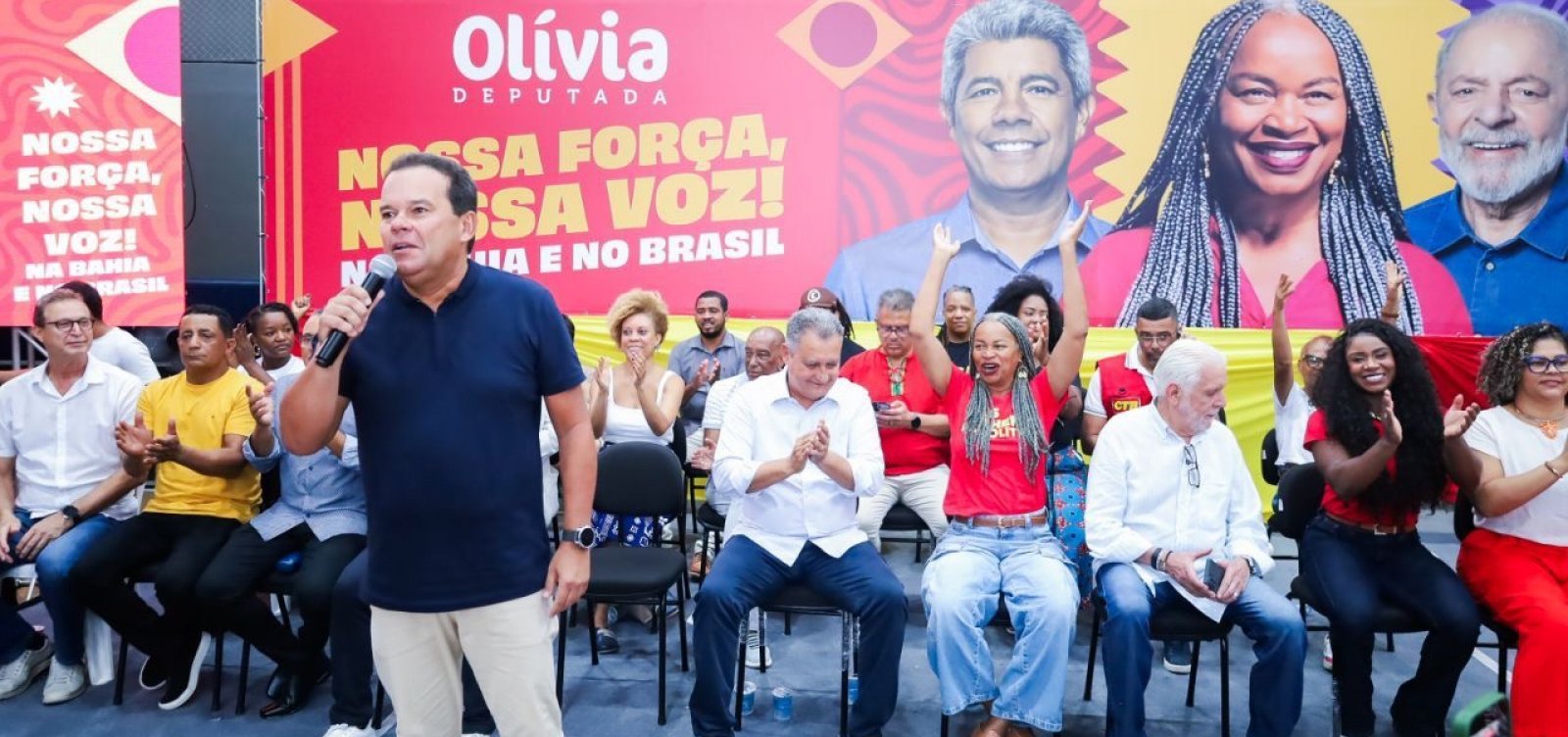 Geraldinho destaca pré-candidatura de Olívia Santana e defende bancada forte