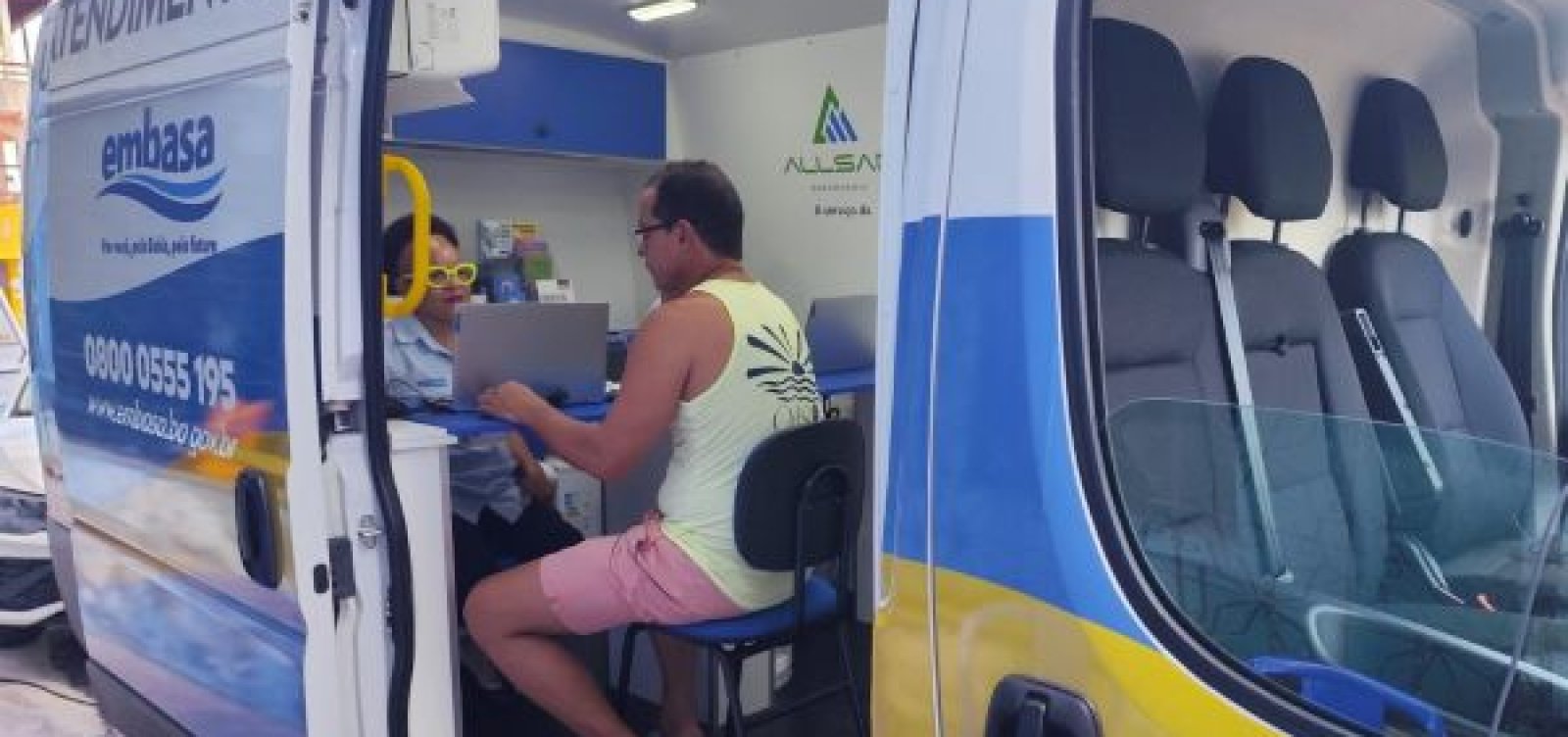Unidade móvel da Embasa atende moradores do Bonfim até quinta-feira