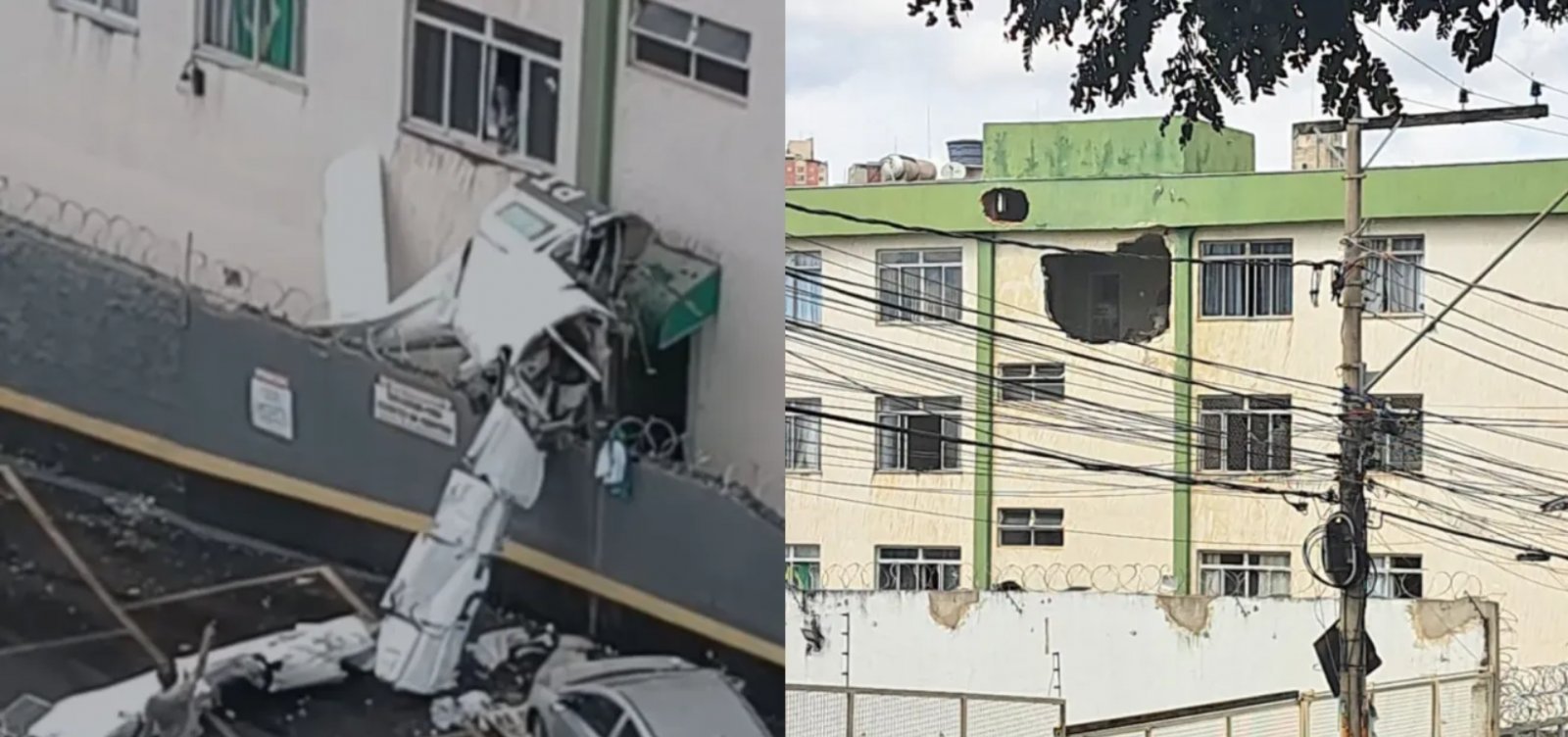 Avião de pequeno porte cai e atinge prédio em Belo Horizonte; duas pessoas morreram 