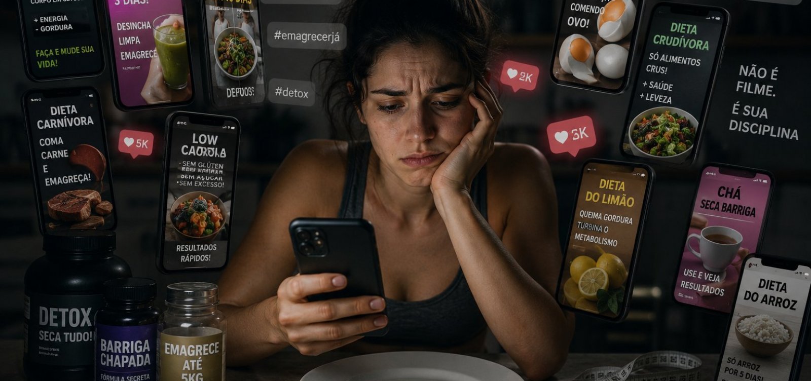 Dietas malucas: redes impulsionam práticas extremas sem base científica e preocupam médicos 