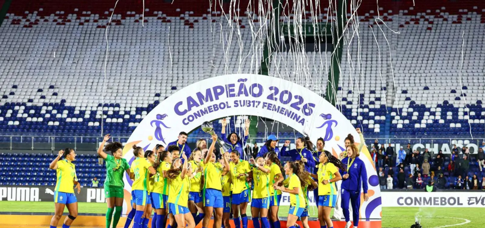 Brasil vence Argentina por 3 a 2 e conquista o Sul-Americano Sub-17 feminino