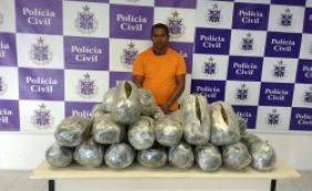 Taxista é preso com mais de 30 quilos de maconha em Camaçari