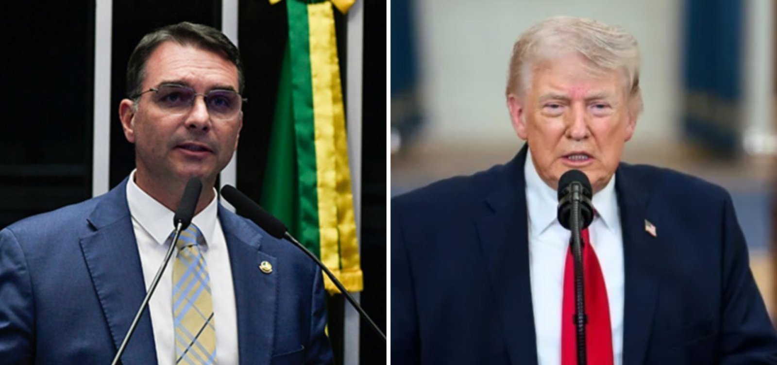 Trump divulga agenda oficial sem mencionar encontro com Flávio Bolsonaro