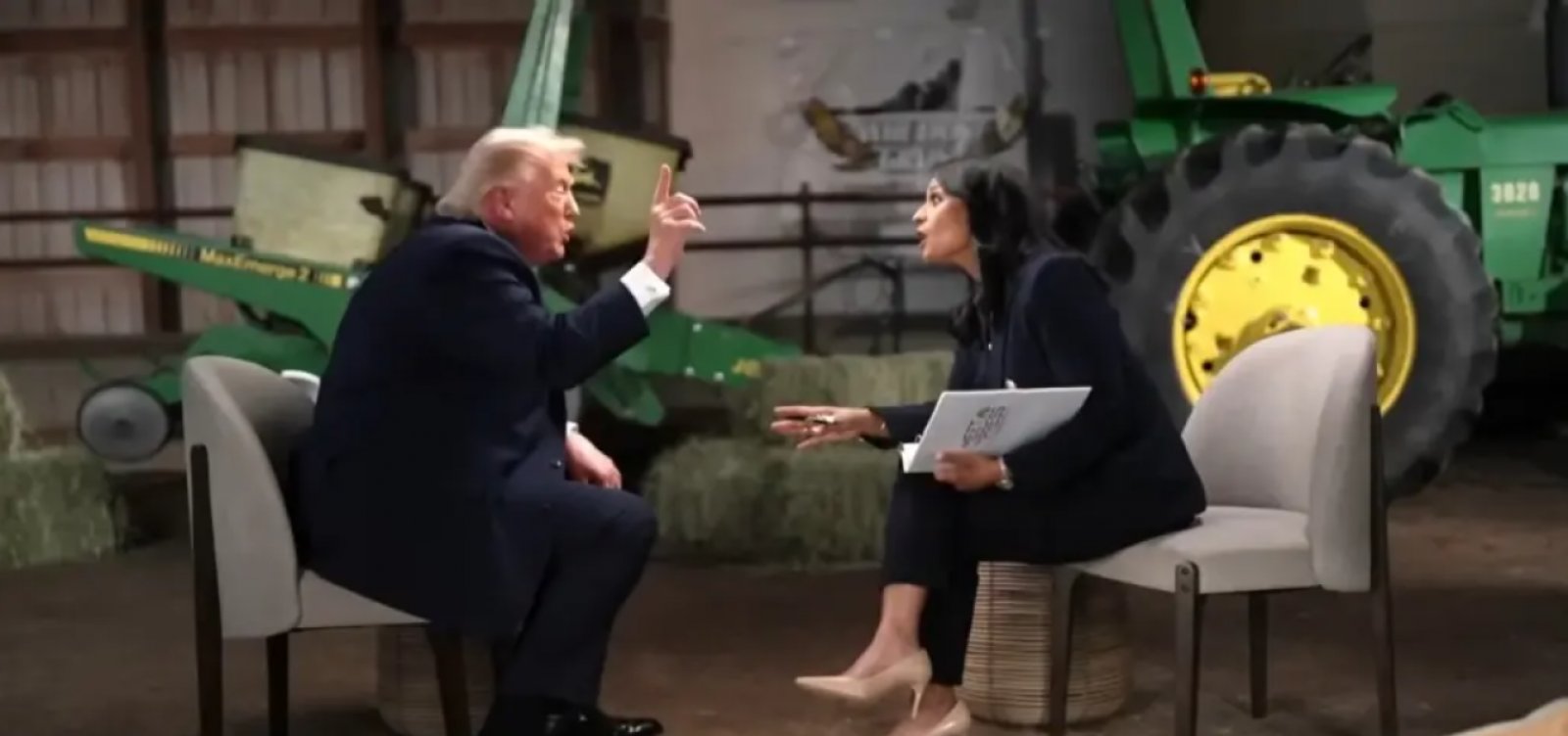 Trump chama jornalista de “estúpida” e abandona entrevista antes do término