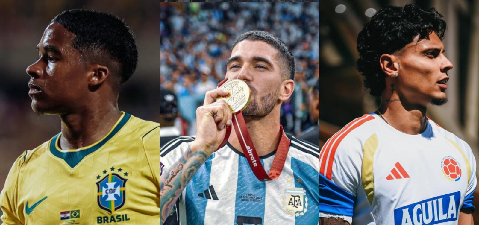 Lista de galãs da Copa tem brasileiros, latinos, africanos, europeus e sul-coreano