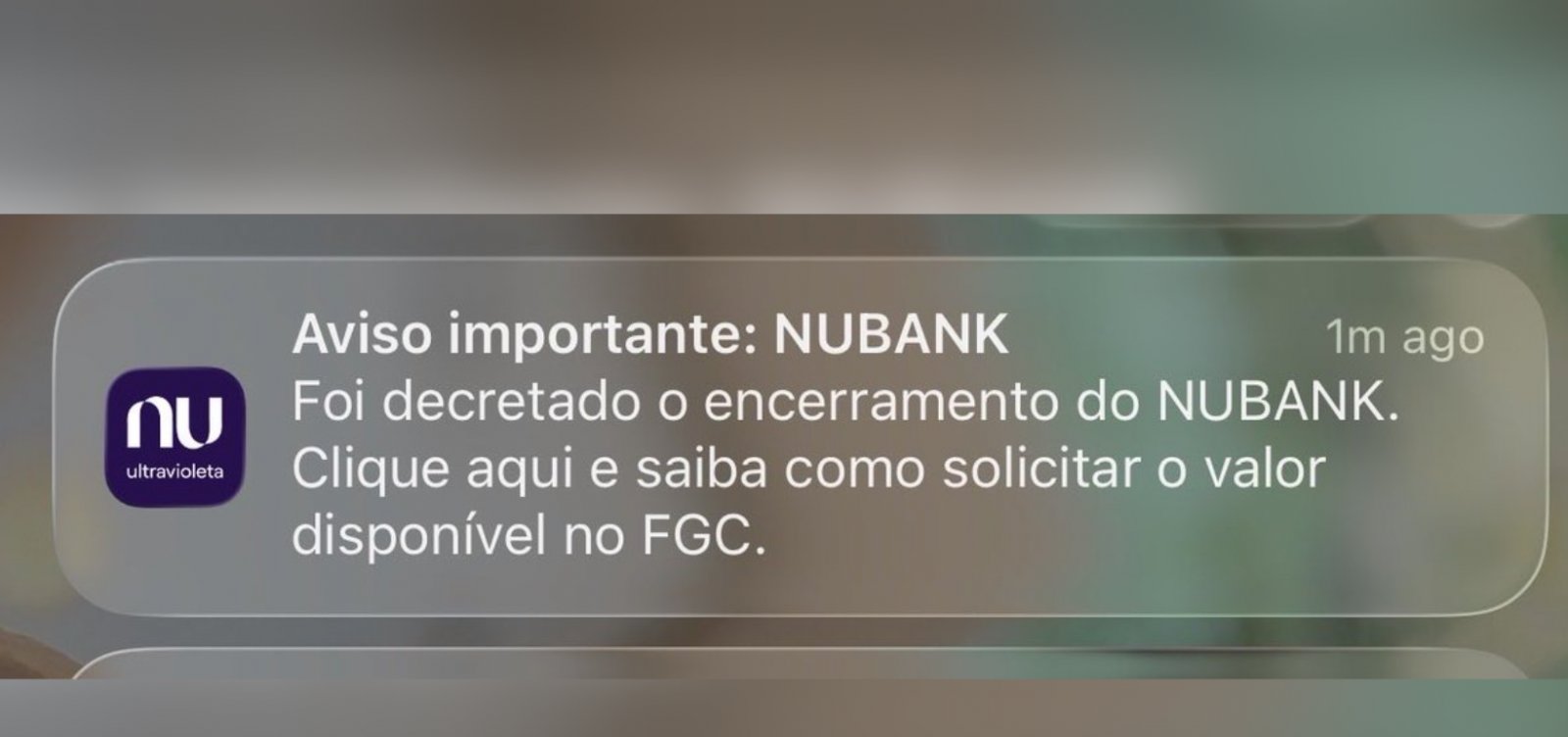 Nubank admite falha após mensagem informar falsa liquidação da instituição