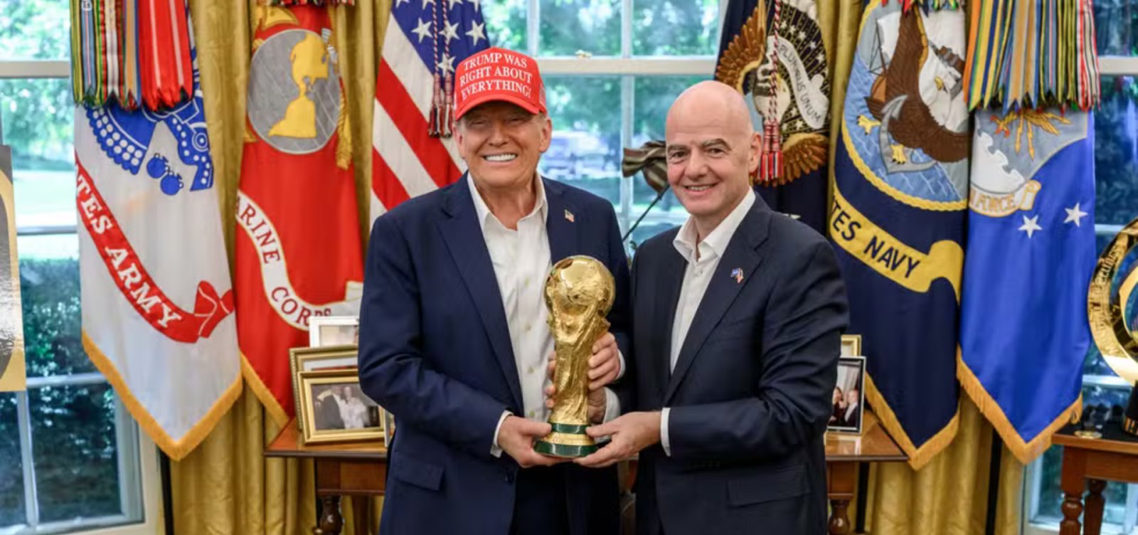 Presidente da Fifa diz que Trump estará na final da Copa e entregará troféu ao campeão
