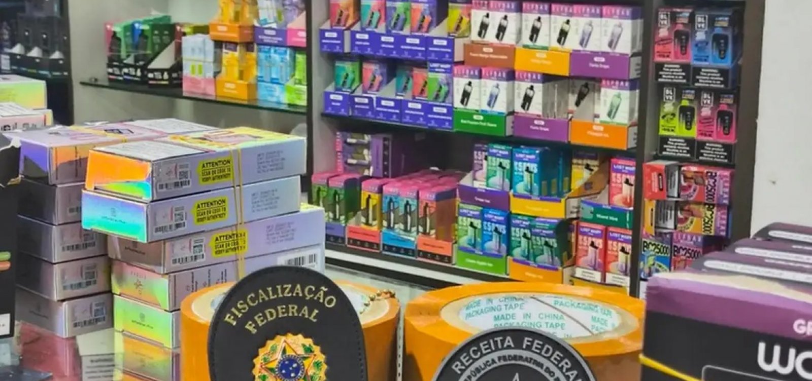 Anvisa e Receita Federal apreendem 25 mil cigarros eletrônicos