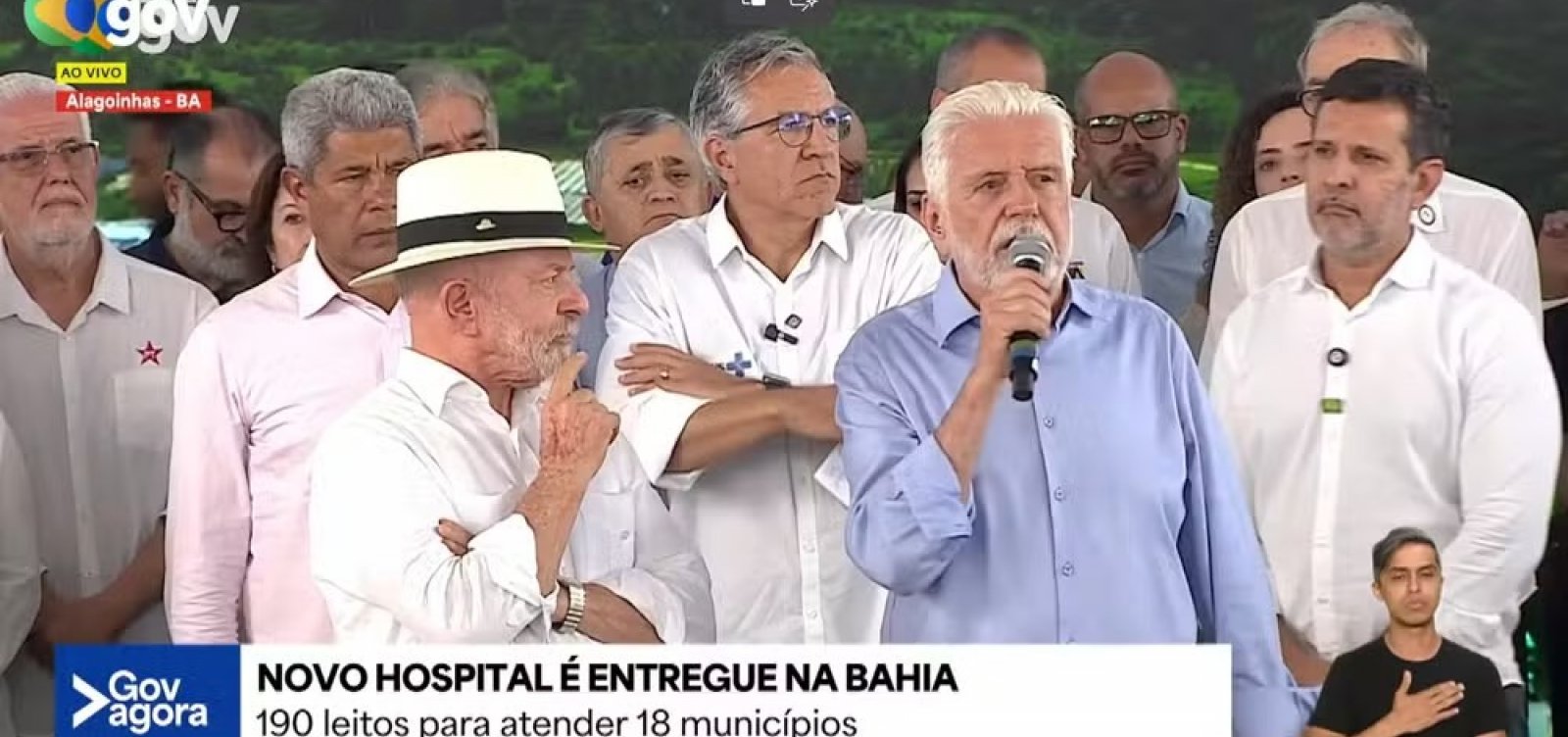 Na Bahia, Lula exalta Jaques Wagner e destaca: "Companheiros de longa data"