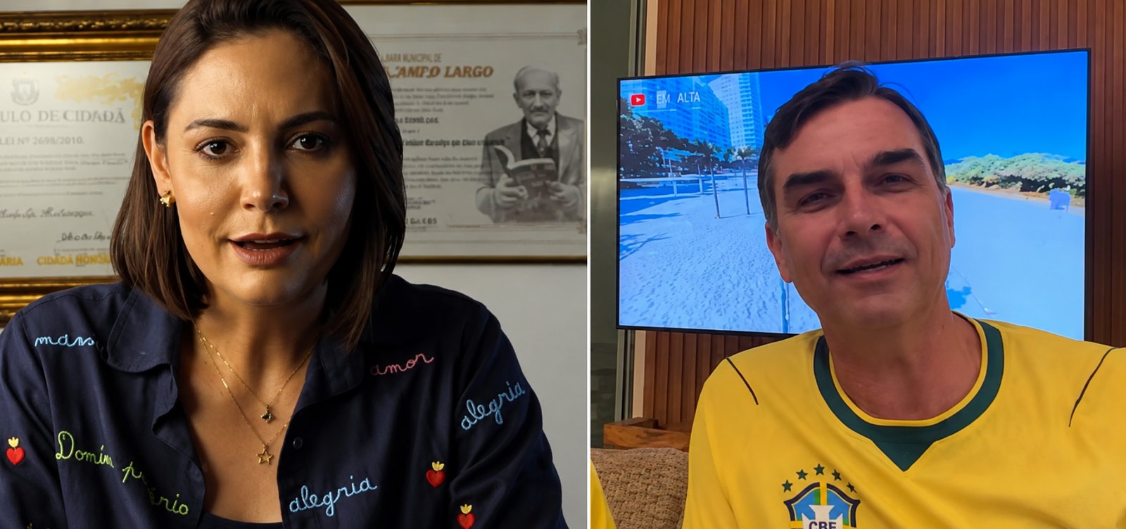 Crise com Michelle e ida aos EUA ampliam rejeição de Flávio Bolsonaro, diz Quaest