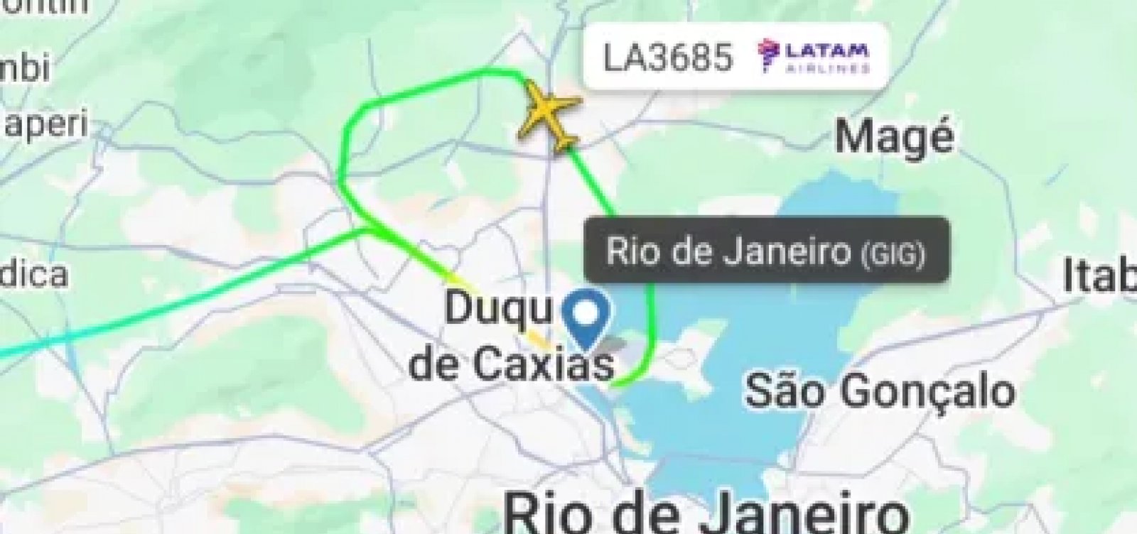 Avião da Latam arremete após balão se aproximar de pista em aeroporto no Rio de Janeiro