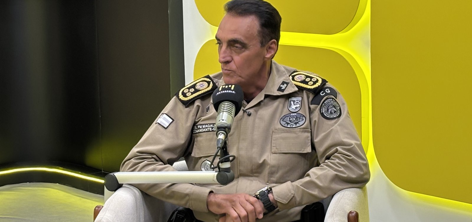 "Nosso objetivo é prender", diz Coronel Magalhães ao rejeitar slogan "bandido bom é bandido morto" 