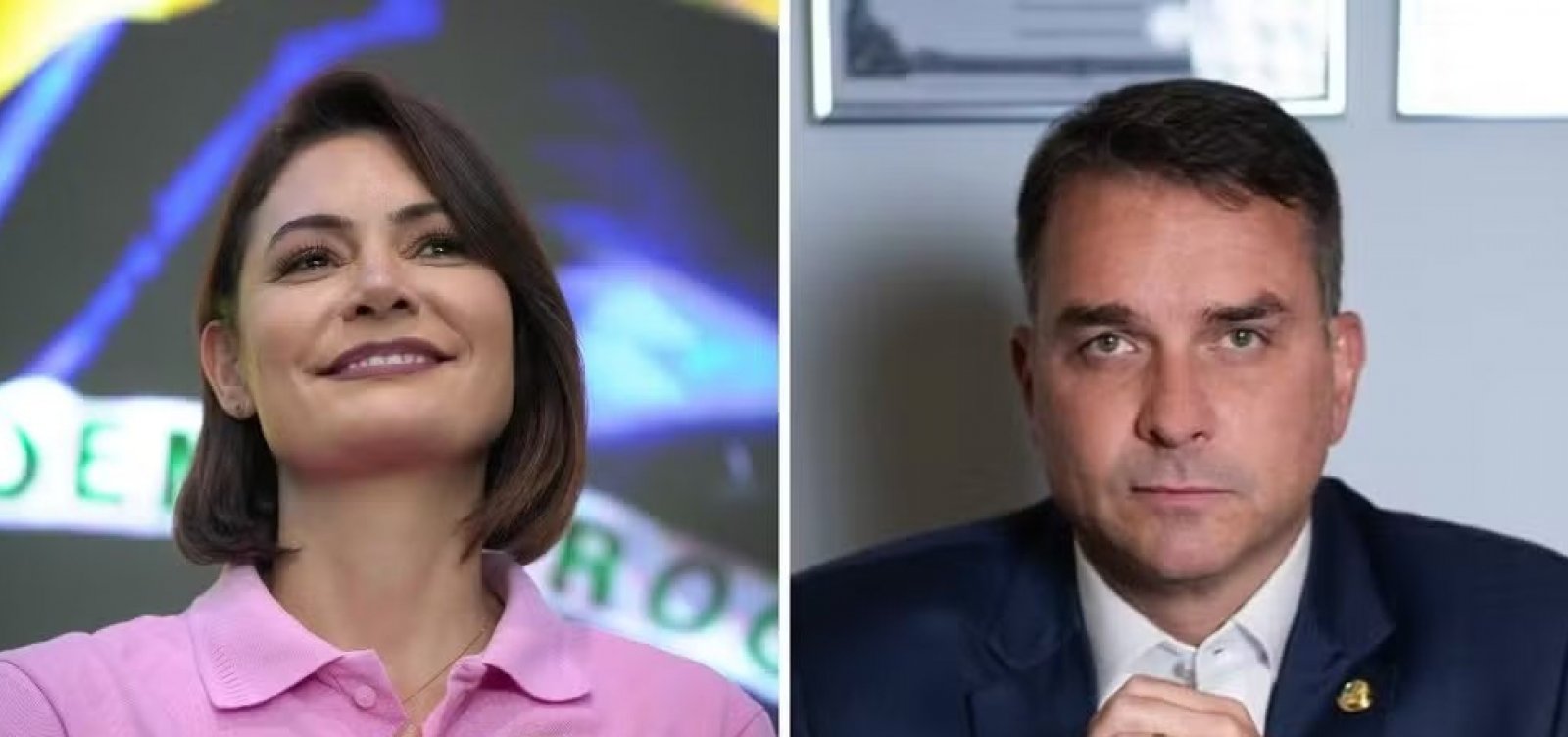 Após atritos, Michelle e Flávio Bolsonaro gravam primeiro material para horário eleitoral