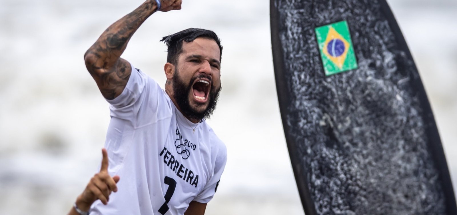 Medalhista Olímpico, Ítalo Ferreira é eliminado nas semifinais da sétima etapa do circuito mundial de surfe