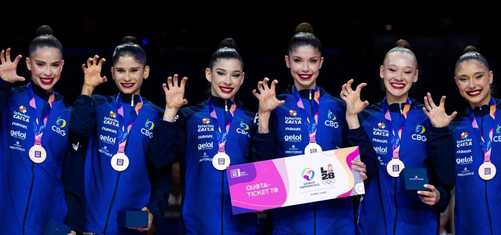 Brasil faz história na ginástica rítmica e garante vaga olímpica