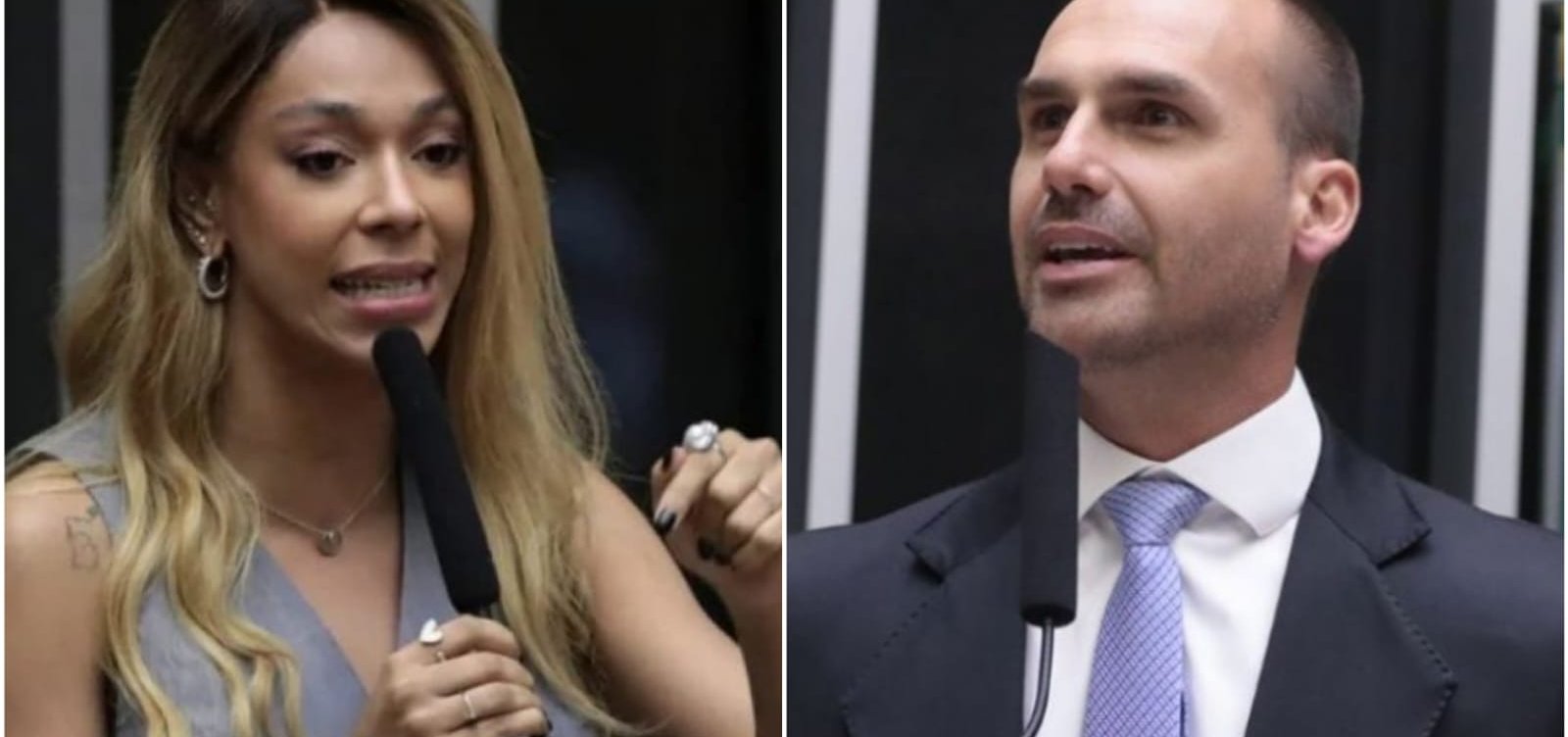 Justiça adia audiência de Erika Hilton contra Eduardo Bolsonaro