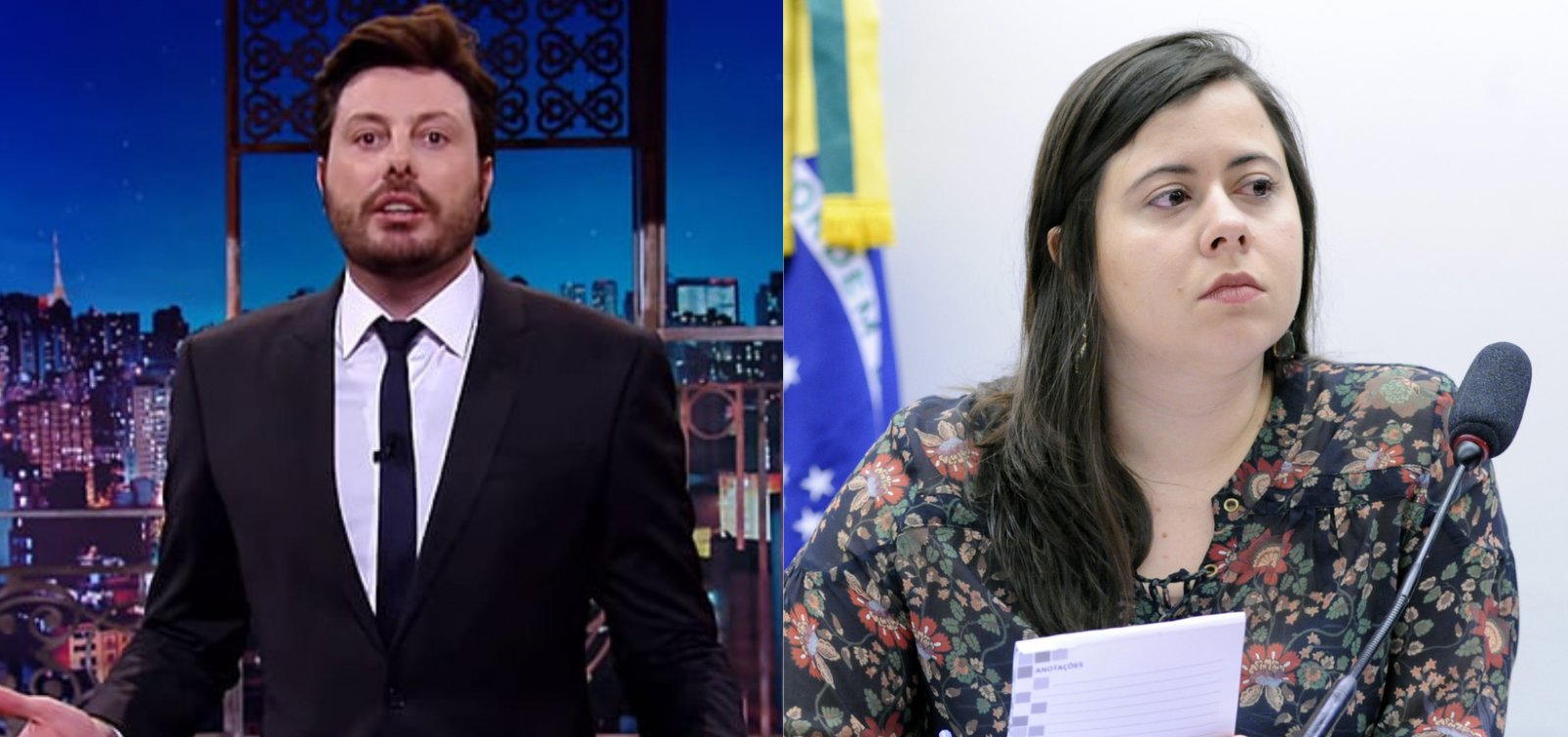 STJ mantém indenização de R$ 20 mil de Danilo Gentili a deputada Sâmia Bomfim