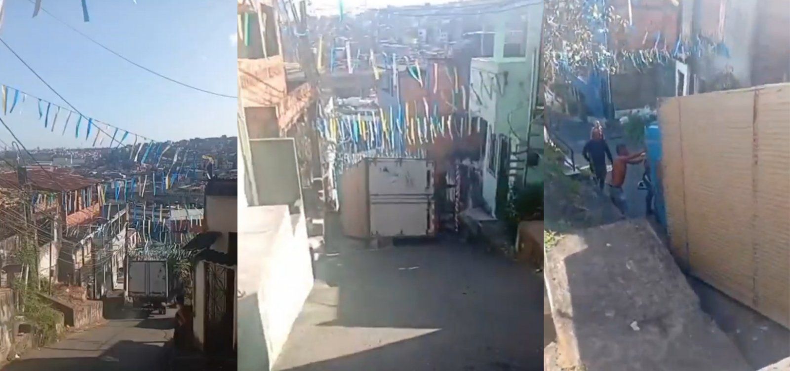 Caminhão desgovernado tomba e interdita ladeira no Arraial do Retiro