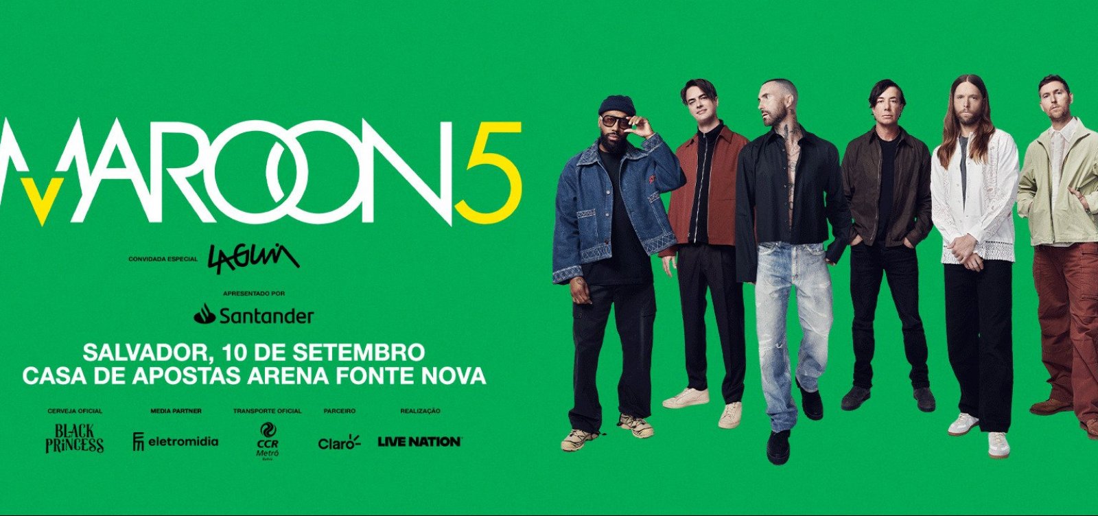 Transporte público de Salvador terá operações especiais para o show de Maroon 5; confira