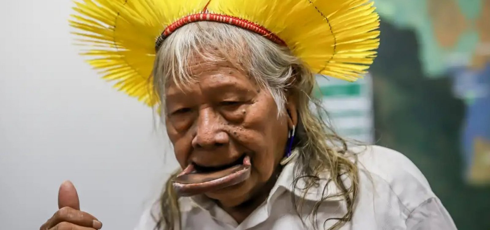 Cacique Raoni é diagnosticado com câncer e recebe cuidados paliativos em MT