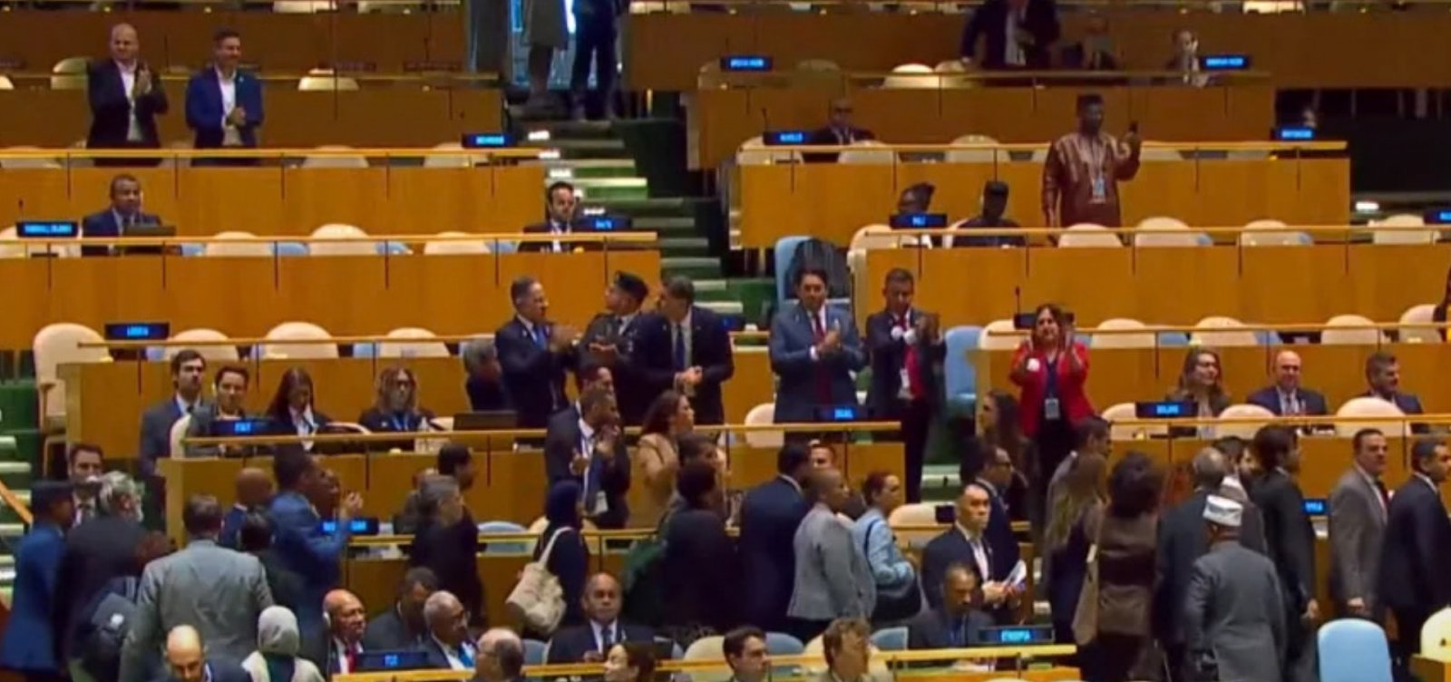 Delegação brasileira deixa plenário da ONU durante fala de Netanyahu