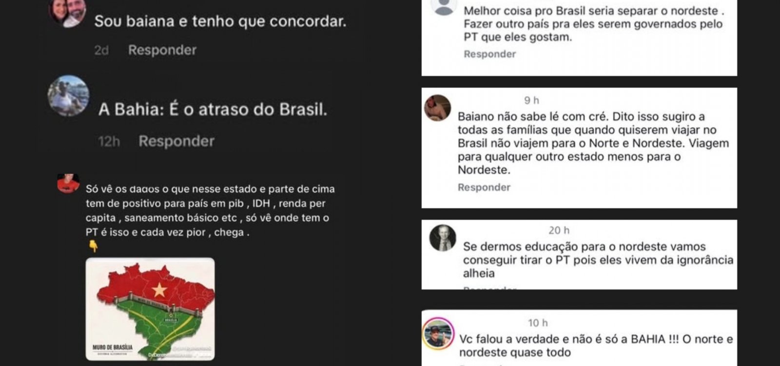Após fala de Constantino, baianos são alvo de ataques e comentários preconceituosos nas redes