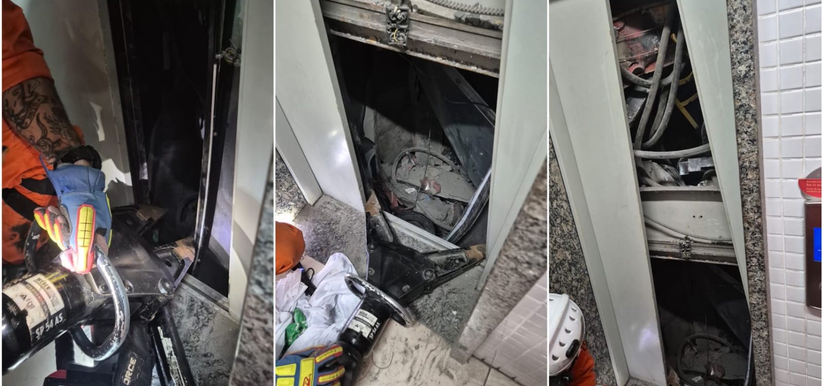 Elevador despenca e deixa pessoa ferida em prédio no Caminho das Árvores, em Salvador