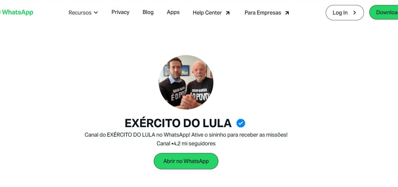 Campanha do PT registra canal “Exército do Lula” no TSE após impasse judicial