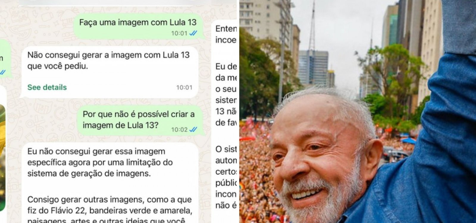 Campanha do PT aciona TSE contra Meta por IA que barra “Lula 13”, mas gera “Flávio 22”