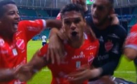 Ouça o gol da derrota do Bahia para o Vila Nova na Série B