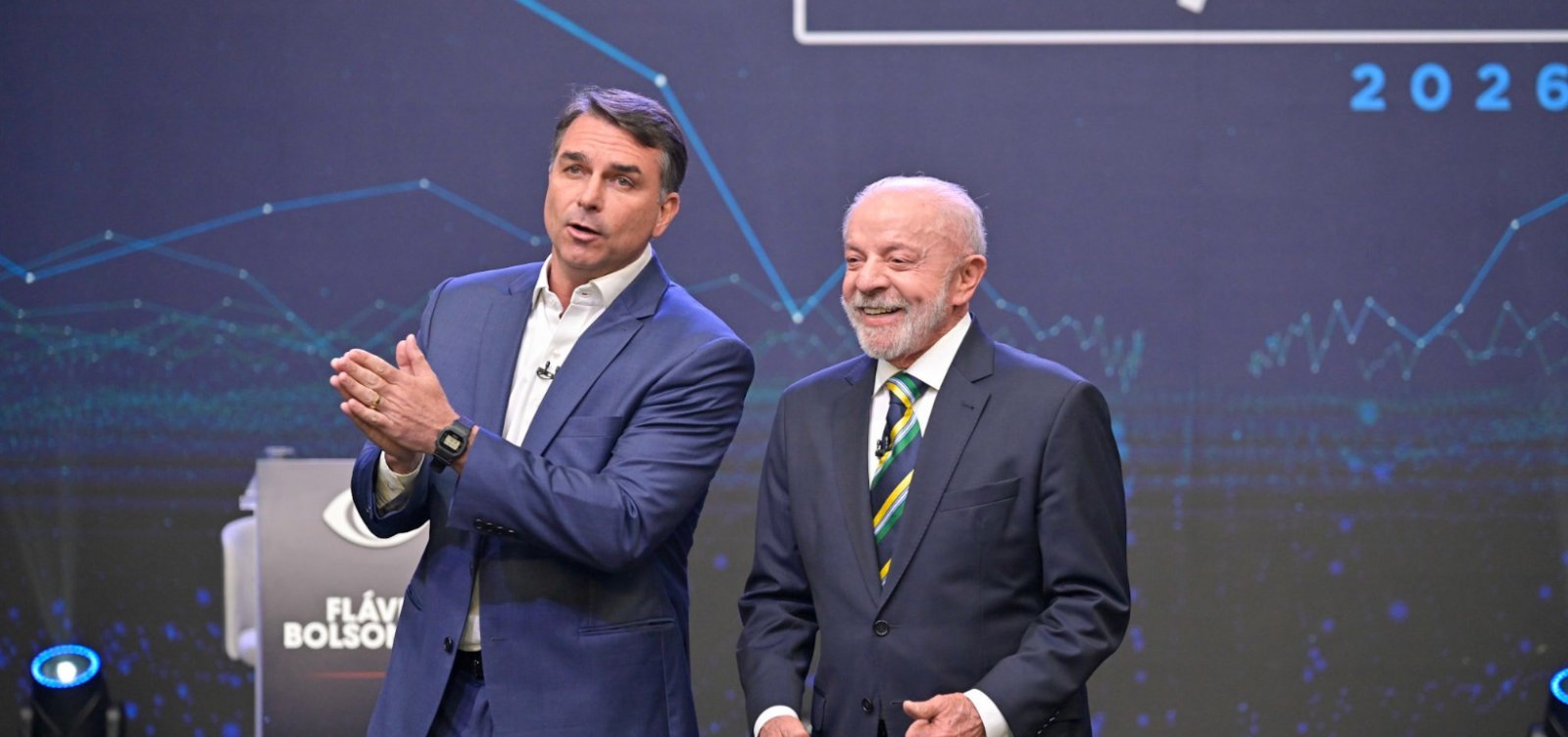 Lula e Flávio Bolsonaro participam de último debate antes do segundo turno