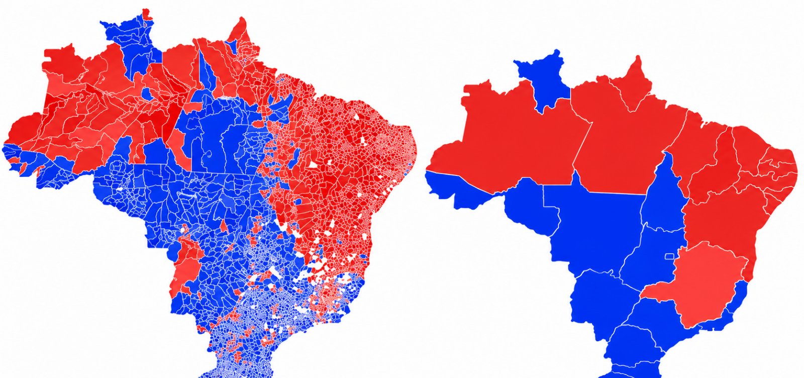 Lula venceu as eleições do segundo turno em 13 estados