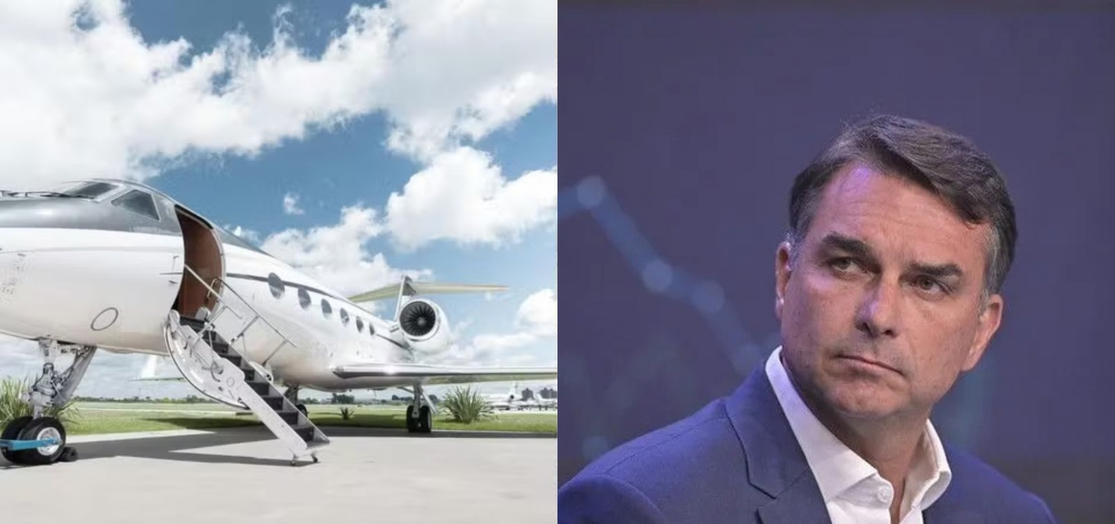 Jato que levou Flávio Bolsonaro aos EUA pertence a empresa ligada a investigado por lavagem de dinheiro no governo Milei